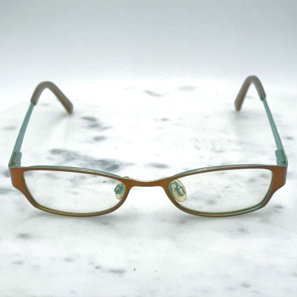 SUPERFLEX SF 389 C.1 Brown Aqua Full Rim Eyeglasses Frames Only 48-18-130